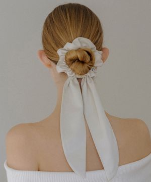 HLD019 Long tie hair scrunchie
