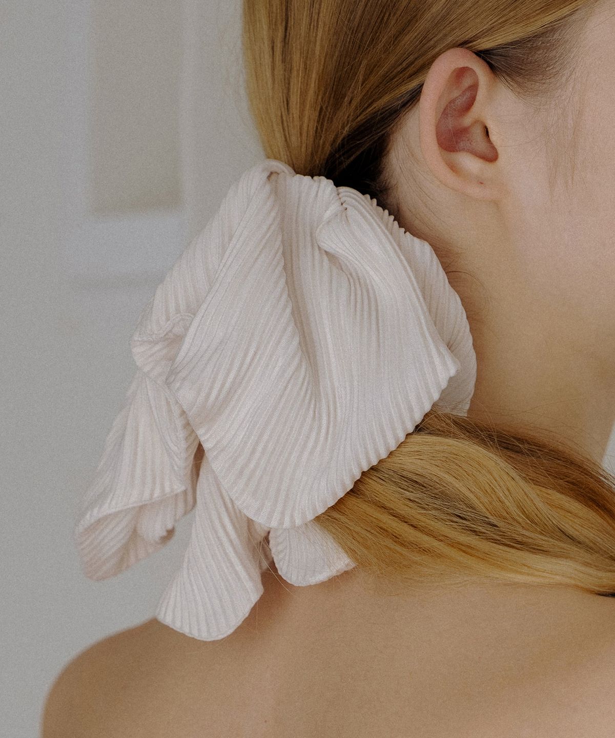 하스(HAS) HLD020 Pleated square scrunchie