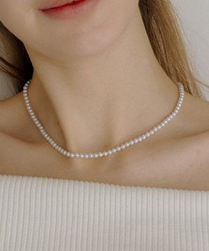 HLD029 Crystal pearl bead necklace