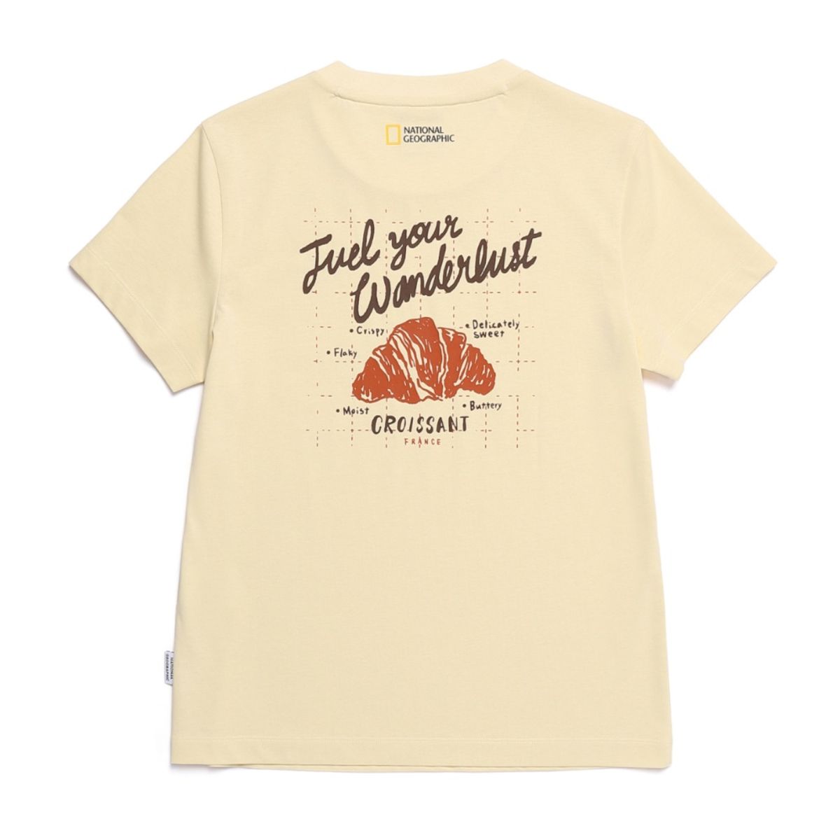내셔널지오그래픽(NATIONALGEOGRAPHIC) N252WTS950 여성 오비스 베이직핏 반팔 티셔츠 BUTTER