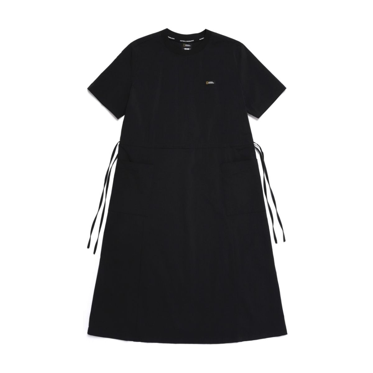 내셔널지오그래픽(NATIONALGEOGRAPHIC) N252WOP880 여성 프로즌큐브 라운드넥 원피스 CARBON BLACK