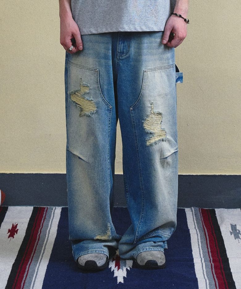 RUGGED CARPENTER DENIM PANTS BLUE