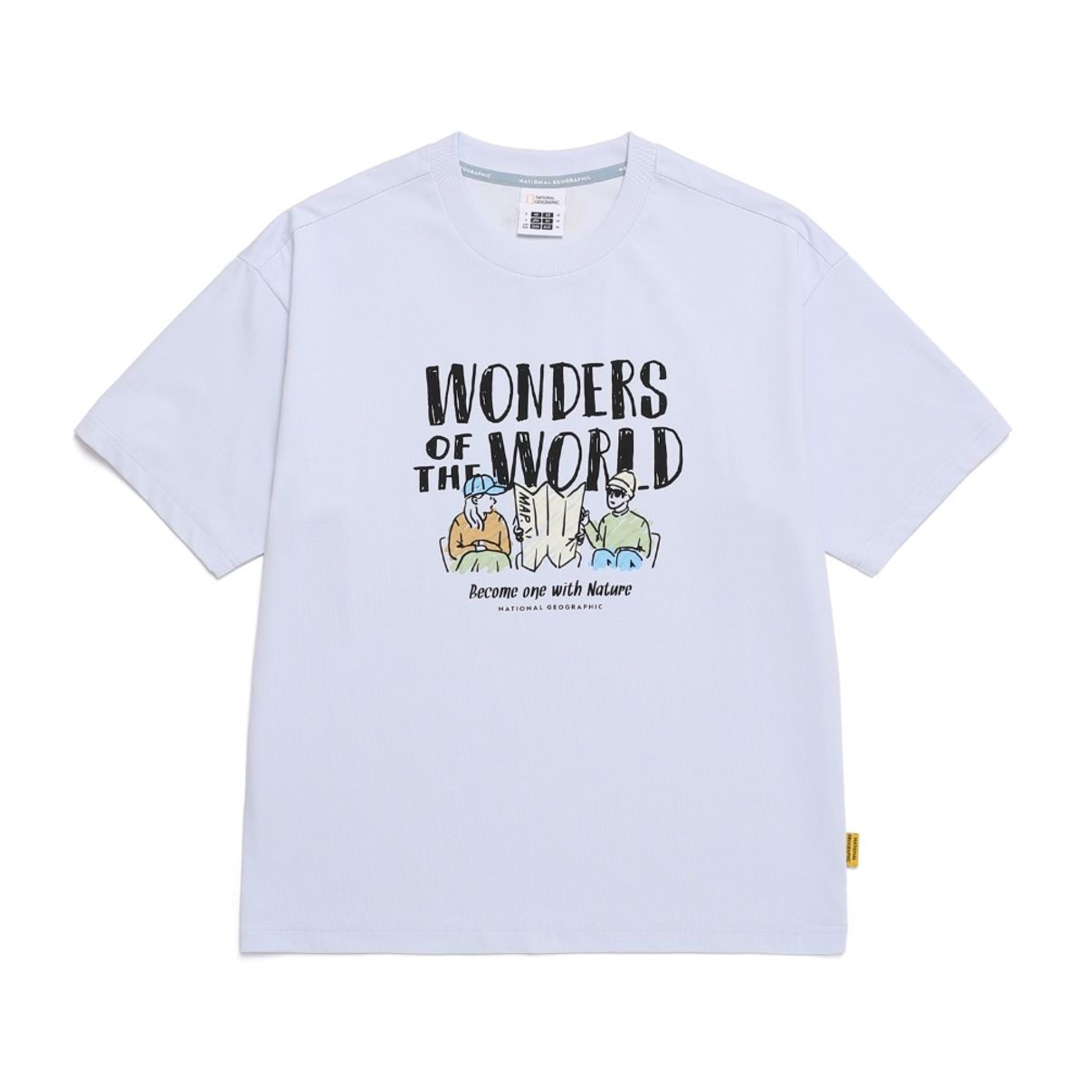 내셔널지오그래픽(NATIONALGEOGRAPHIC) N252UTS980 리젠아스킨 그래픽 반팔 티셔츠 PALE BLUE
