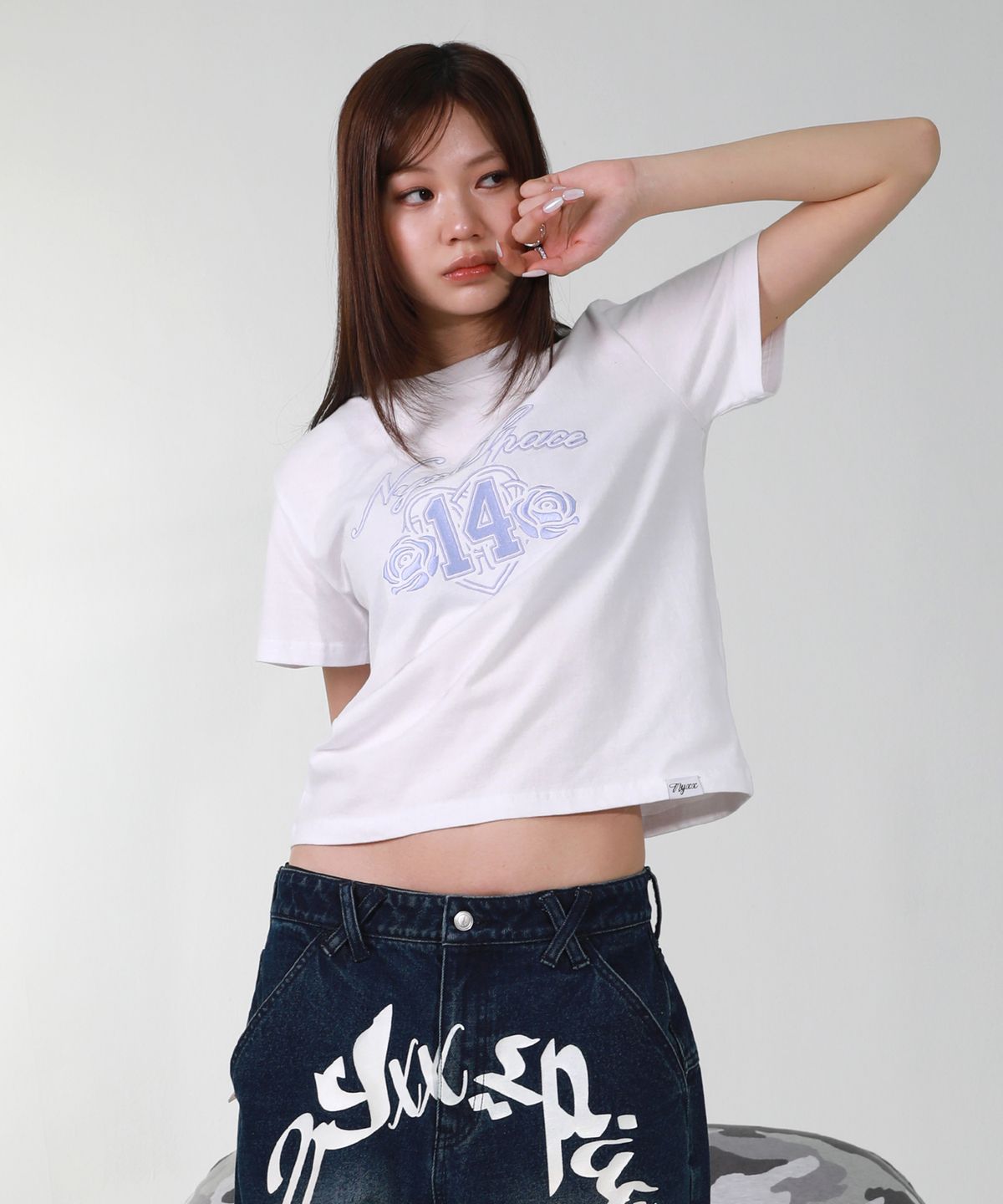 엔와이엑스엑스(NYXX) BLOOMING HEART TEE WHITE