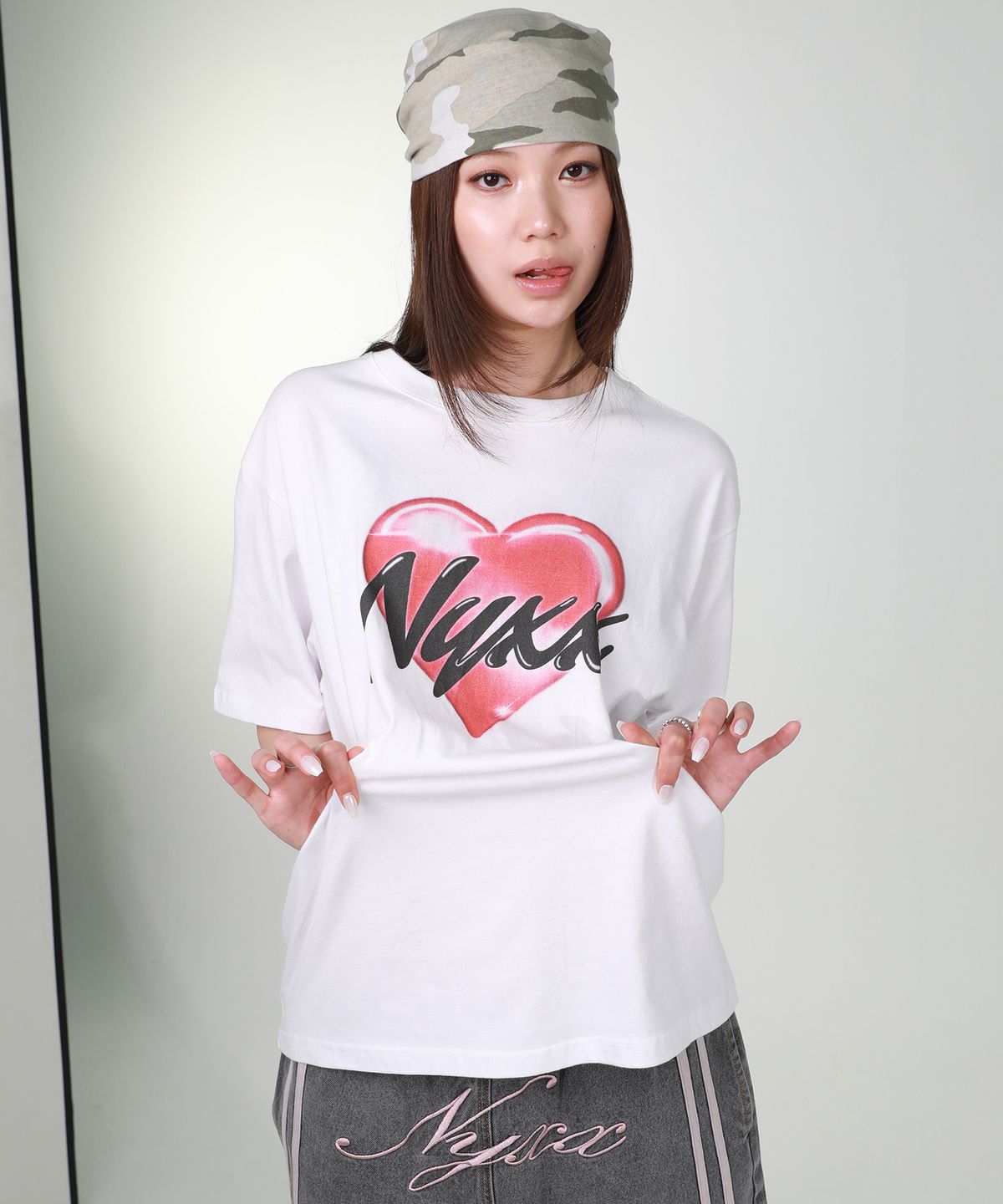 엔와이엑스엑스(NYXX) NYXX HEART TEE WHITE