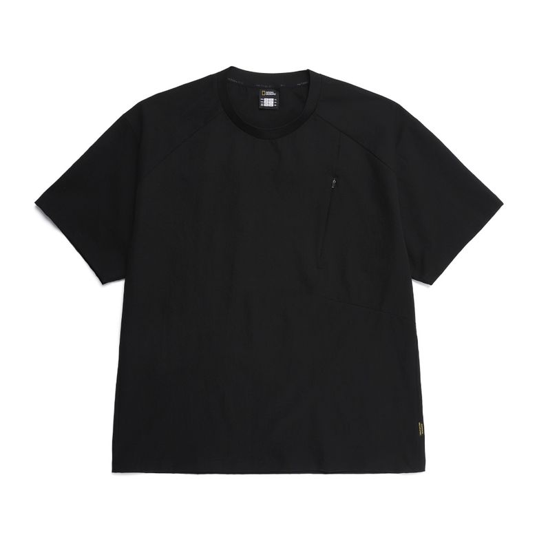 N252MTS850 마이크로 에어도트 세미오버핏 반팔  냉감 티셔츠 CARBON BLACK