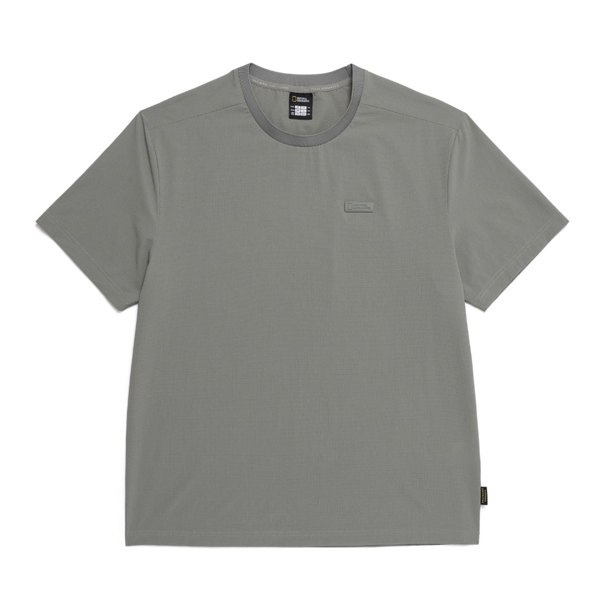 내셔널지오그래픽(NATIONALGEOGRAPHIC) N252MTS830 에어도트 기능성 베이직핏 반팔 냉감 티셔츠 LICHEN KHAKI