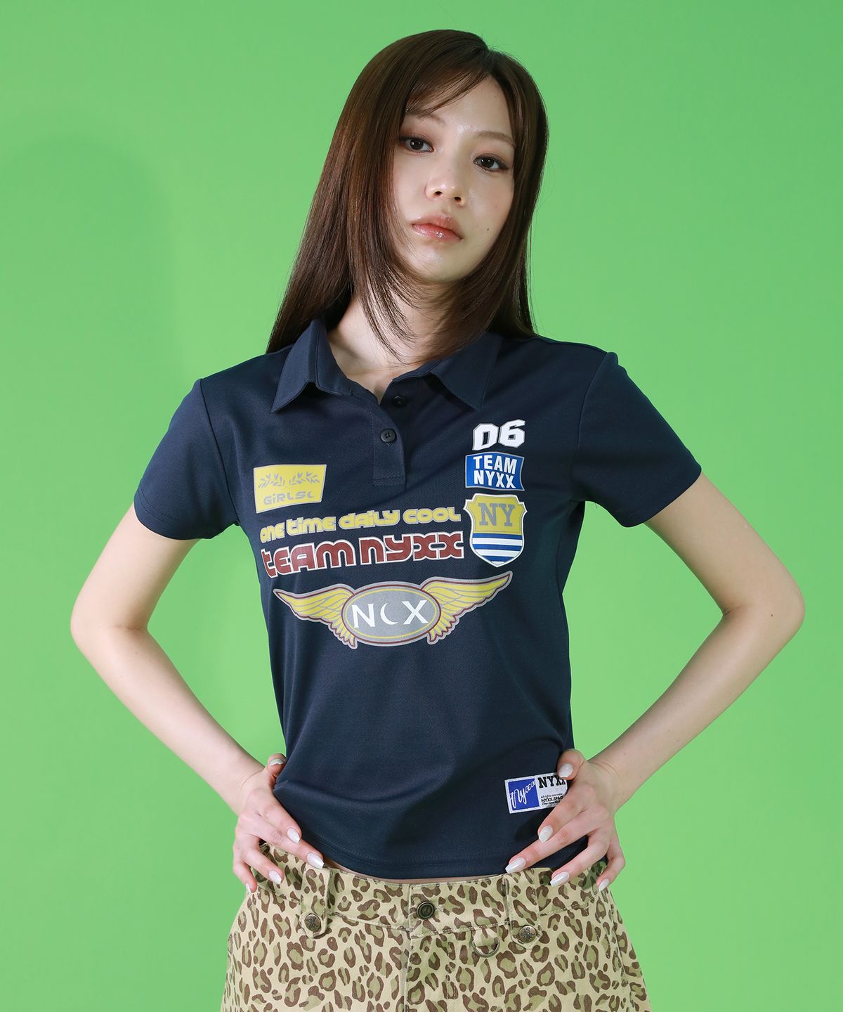 엔와이엑스엑스(NYXX) RACING PIQUE POLO SHIRTS NAVY