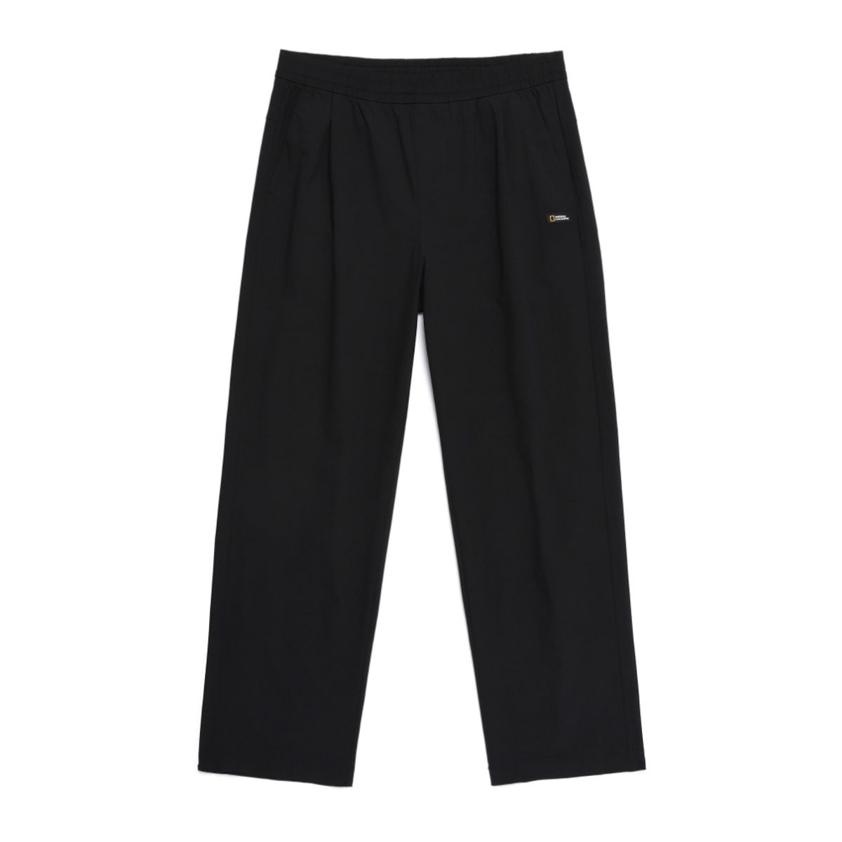 내셔널지오그래픽(NATIONALGEOGRAPHIC) N252MPT890 프로즌에어 릴렉스핏 원턱 팬츠 CARBON BLACK