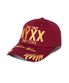 NYX SLOGAN BALL CAP BURGUNDY