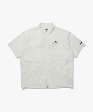 컴피 반팔 풀집업 자켓 OFF WHITE