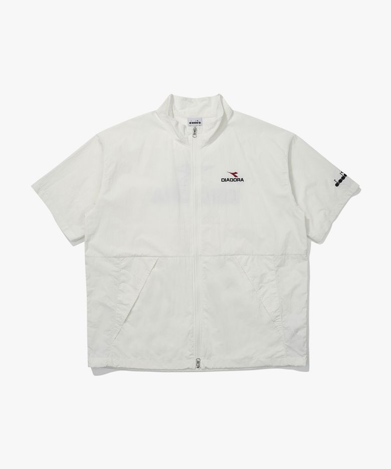 컴피 반팔 풀집업 자켓 OFF WHITE