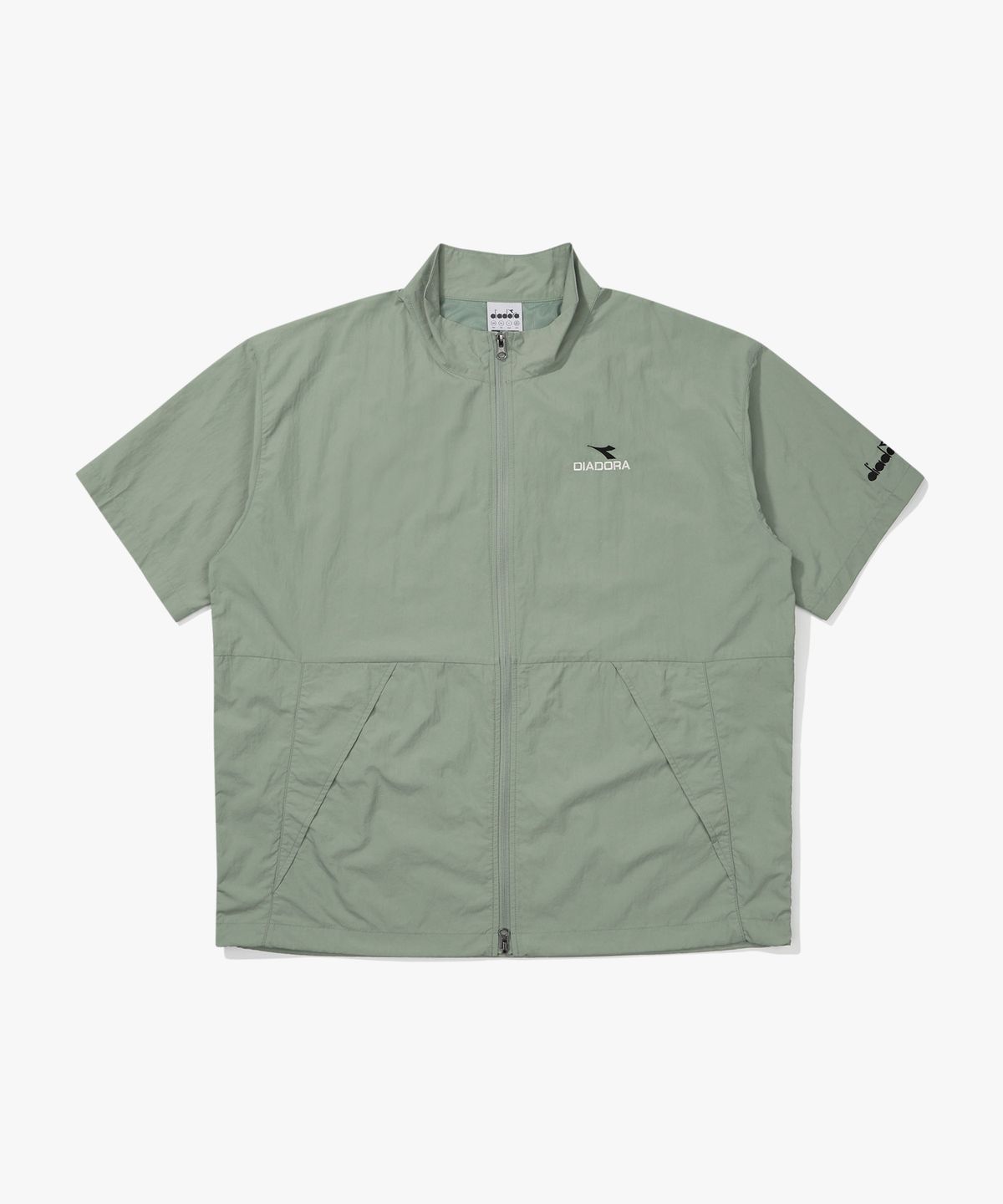 디아도라(diadora) 컴피 반팔 풀집업 자켓 KHAKI