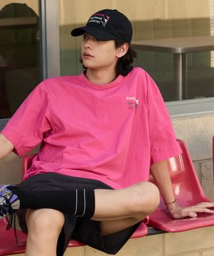 컴피 라운드 반팔 피스테 PINK