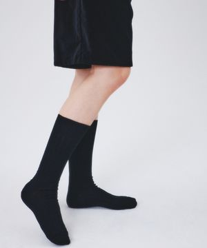 [IHM250326] 실켓 프렌치 삭스 블랙