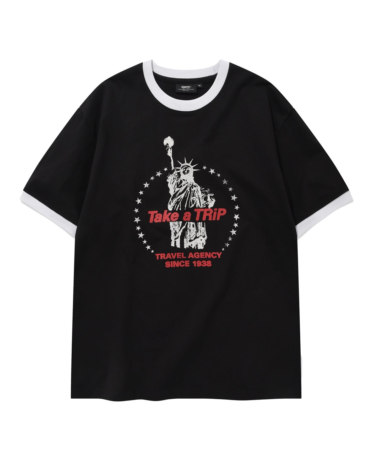 카네이테이(KANEITEI) TRIPPING SHORT SLEEVES (BLACK)