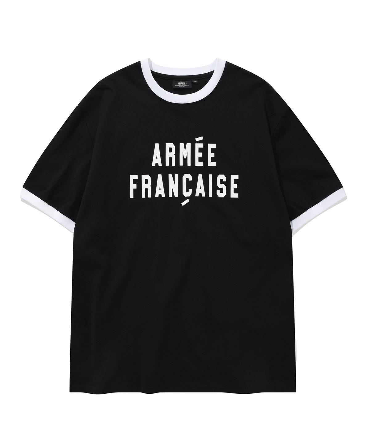 카네이테이(KANEITEI) ARMEE FRANCAISE RINGER SHORT SLEEVE (BLACK)