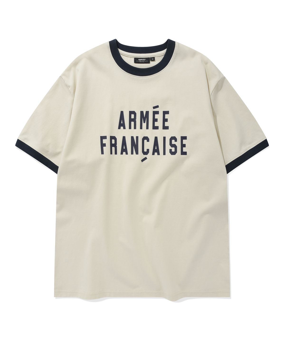 카네이테이(KANEITEI) ARMEE FRANCAISE RINGER SHORT SLEEVE (IVORY)