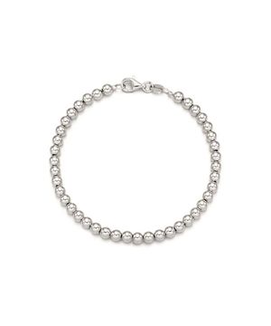 이태리체인 4mm 데일리 볼 실버 팔찌