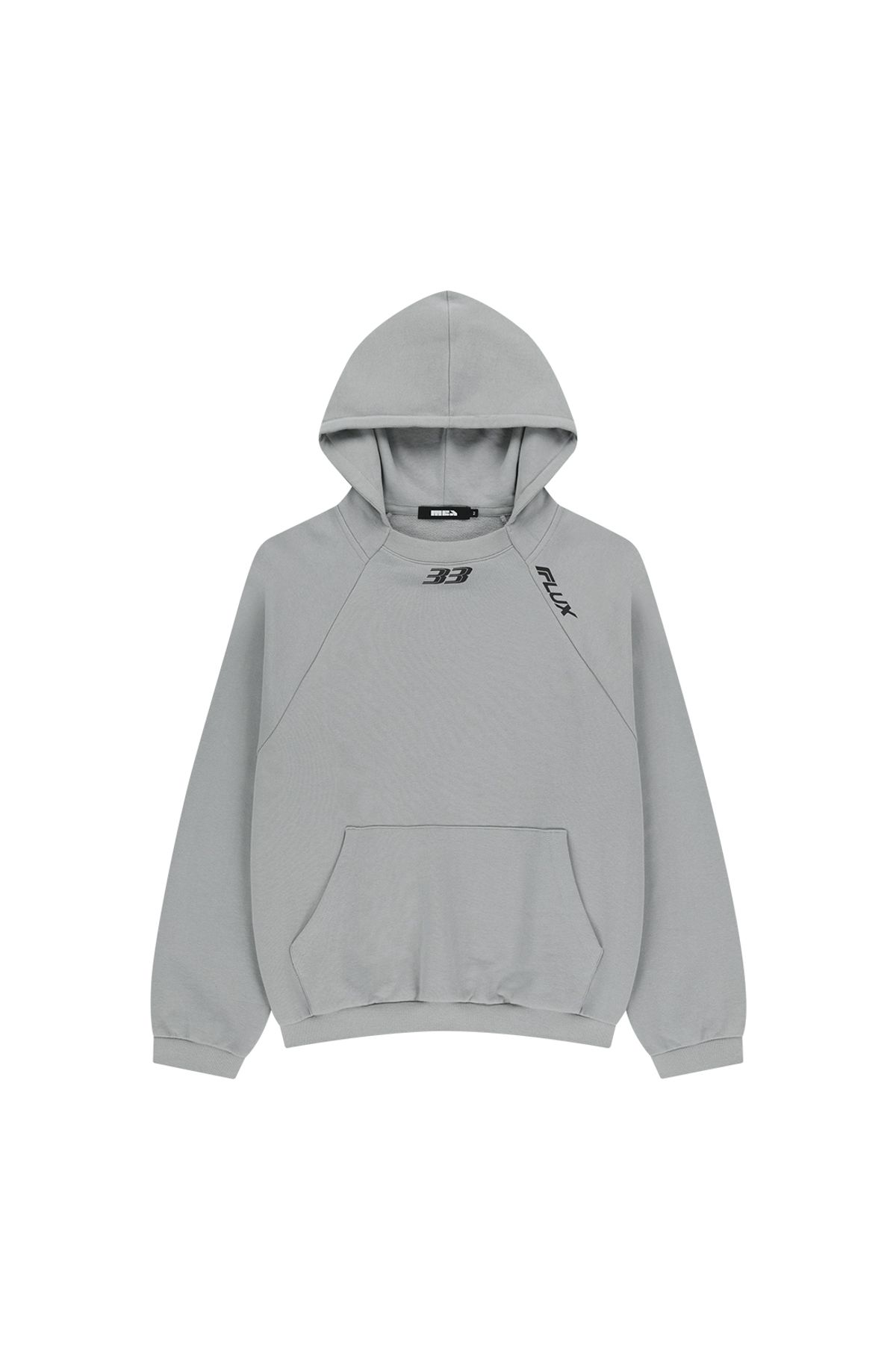 메아(MEA) RAGLAN GRAPHIC HOODIE [LIGHT GREY]