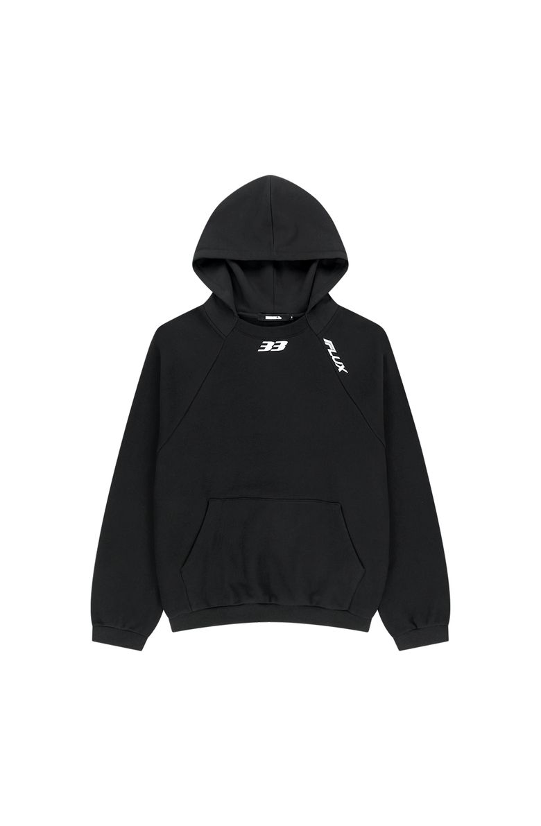 RAGLAN GRAPHIC HOODIE [BLACK]