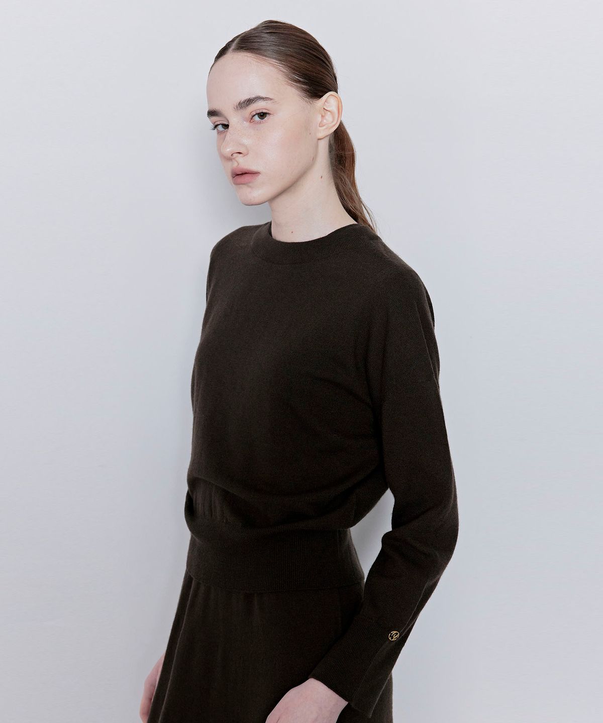 옥토버세컨드(OCTOBERSECOND) Whole garment 2way knit(khaki)