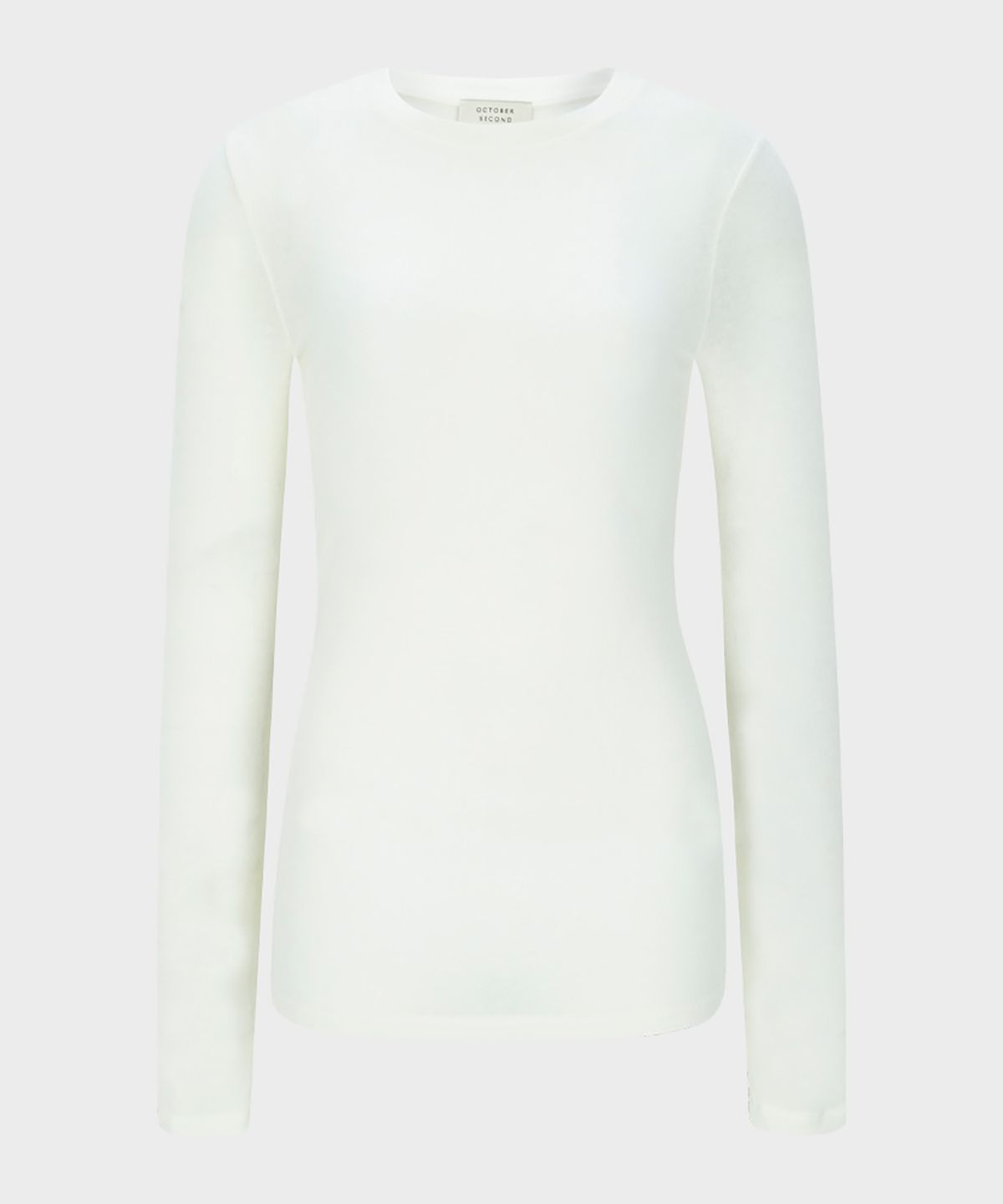 옥토버세컨드(OCTOBERSECOND) Wool blend t-shirt (ivory)