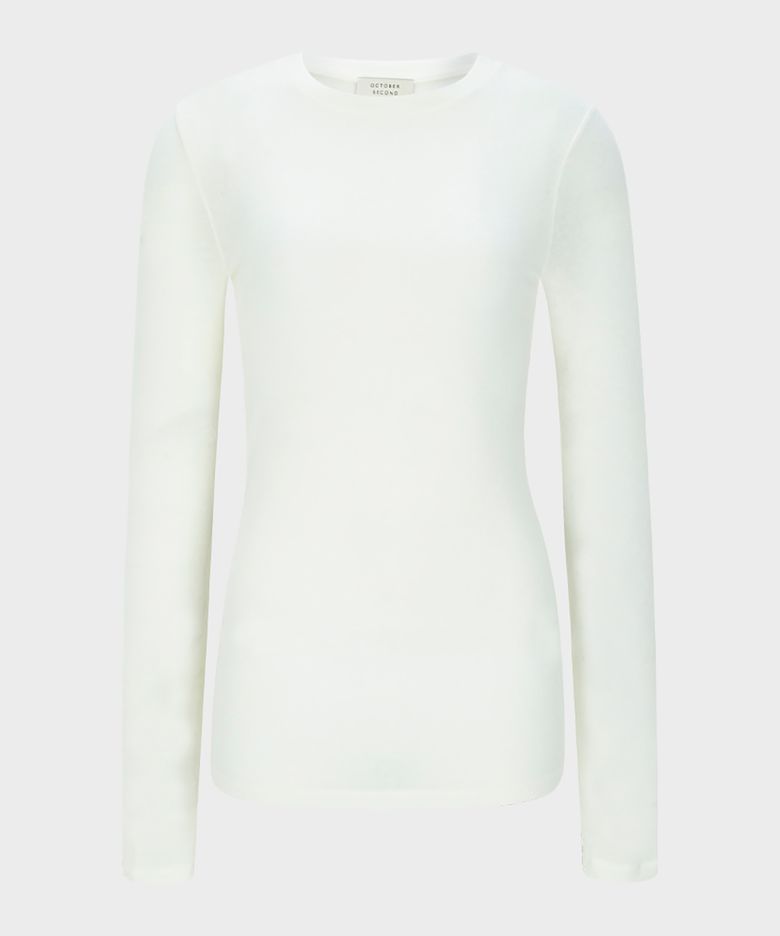 Wool blend t-shirt (ivory)