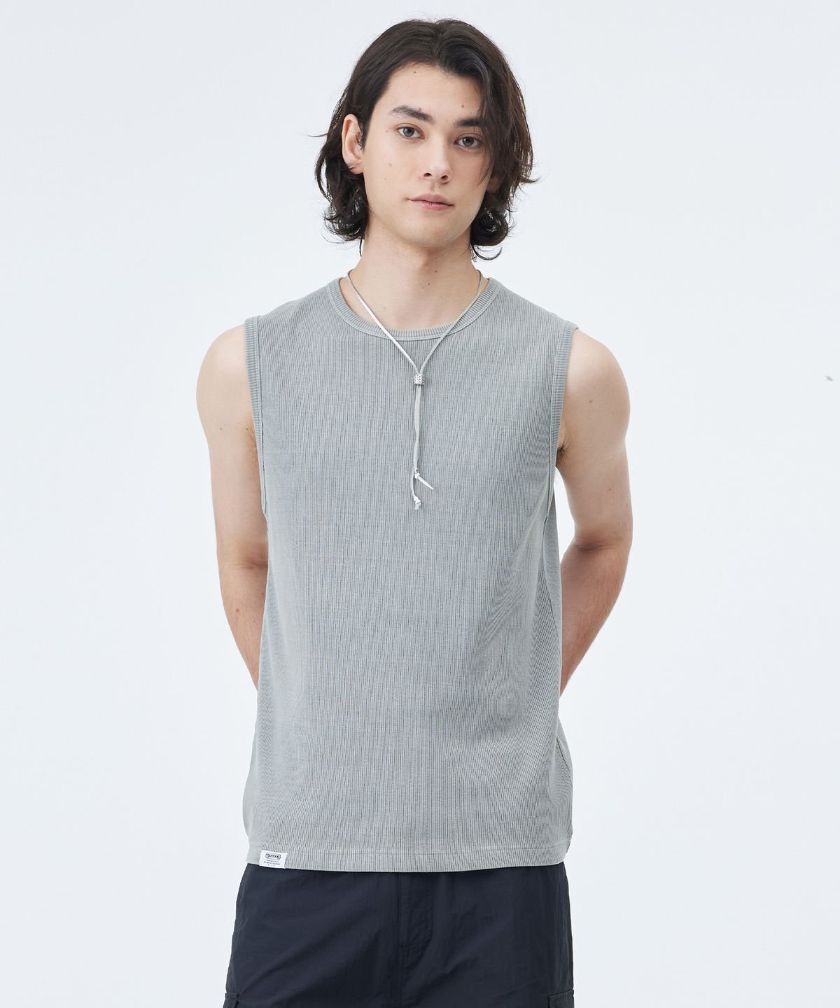 아웃도어 프로덕츠(OUTDOOR PRODUCTS) GARMENT DYED RIBBED SLEEVELESS (DEEP GREEN)