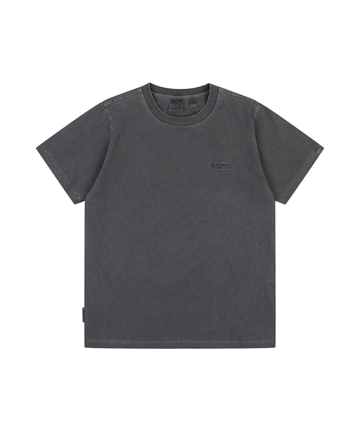 아웃도어 프로덕츠(OUTDOOR PRODUCTS) W CROP CAPSULE LOGO T-SHIRTS (CHARCOAL)