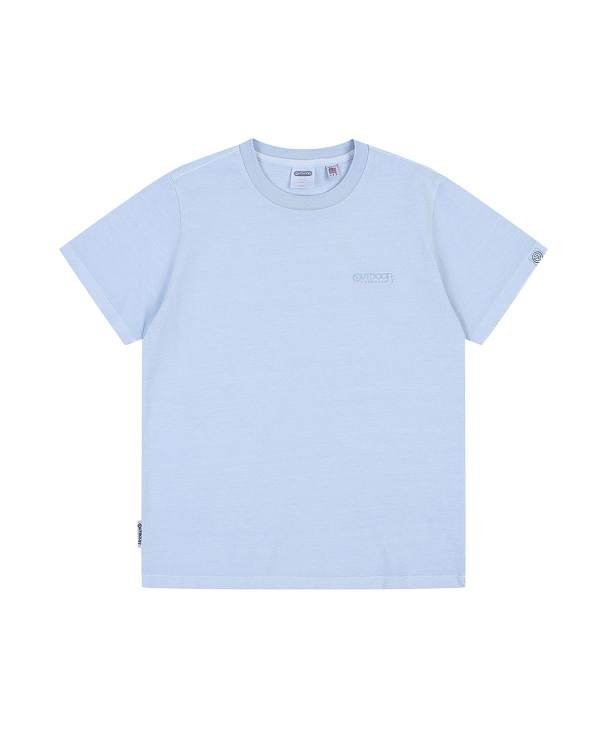 아웃도어 프로덕츠(OUTDOOR PRODUCTS) W CROP CAPSULE LOGO T-SHIRTS (BLUE)