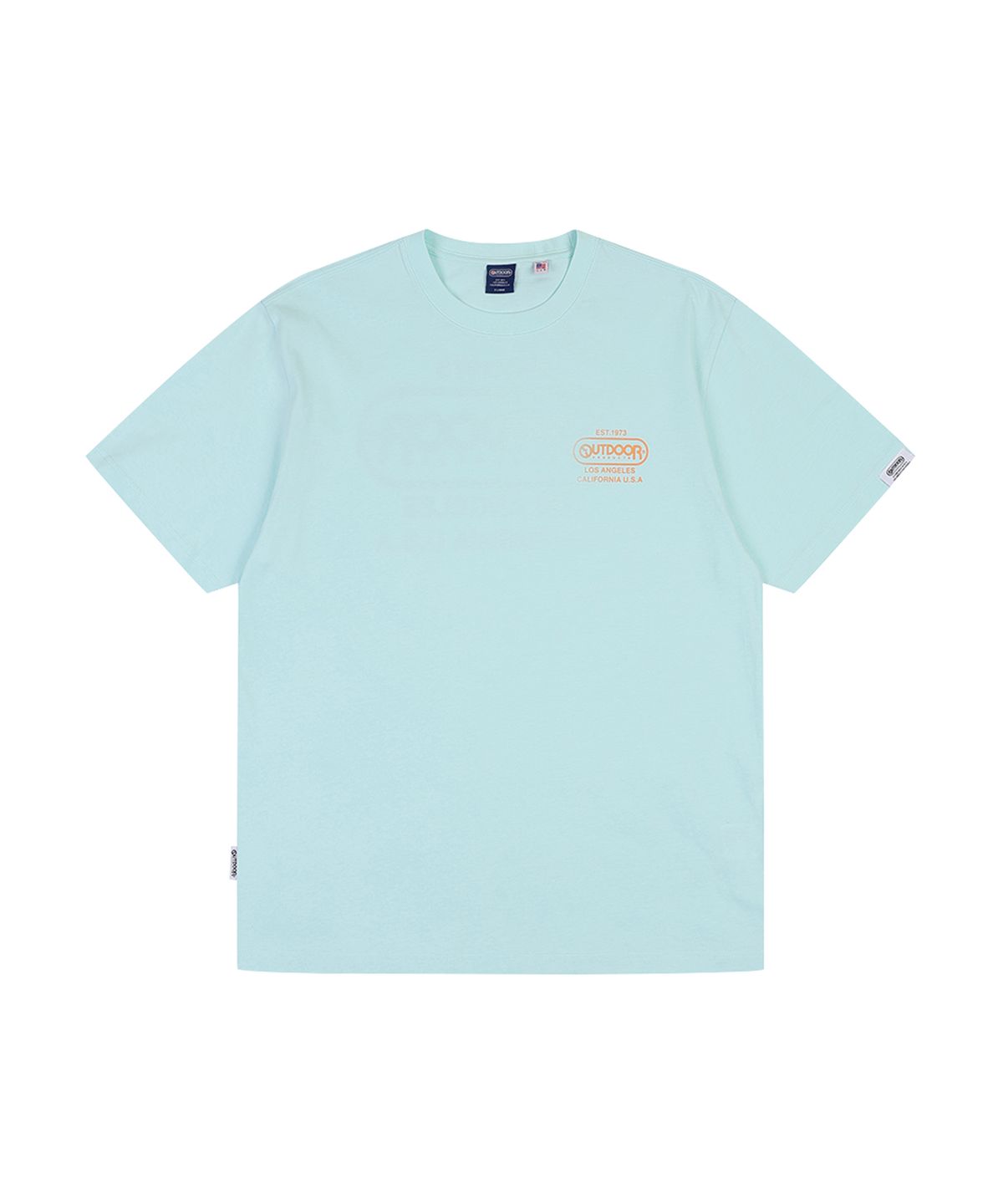 아웃도어 프로덕츠(OUTDOOR PRODUCTS) HALFTONE LOGO T-SHIRTS (MINT)