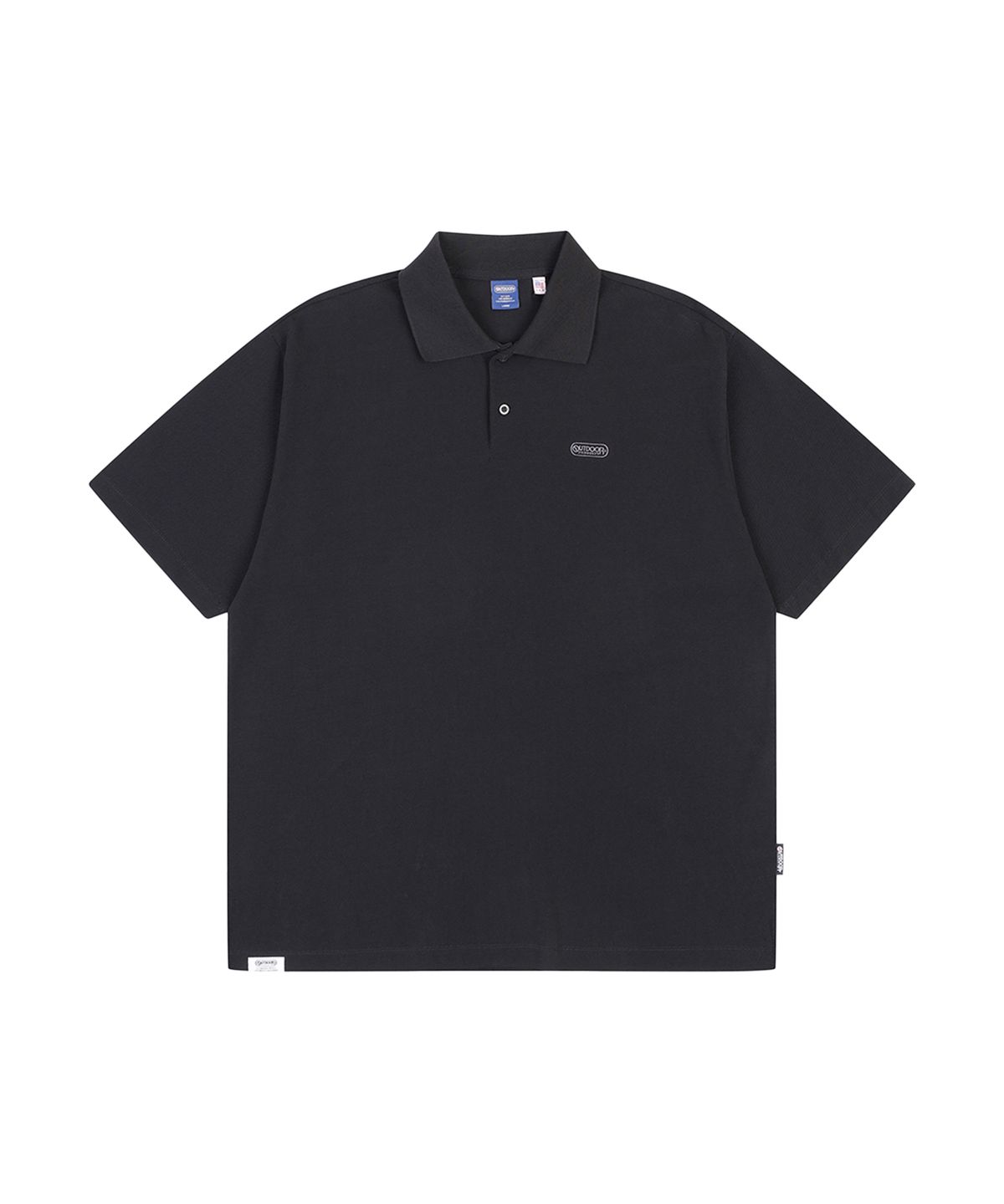 아웃도어 프로덕츠(OUTDOOR PRODUCTS) SOLID COLLARED T SHIRTS (BLACK)