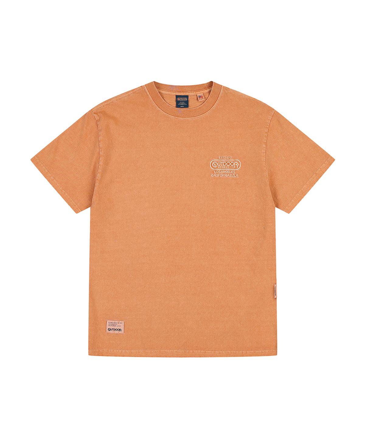 아웃도어 프로덕츠(OUTDOOR PRODUCTS) BASIC PIGMENT DYED T-SHIRT (ORANGE)