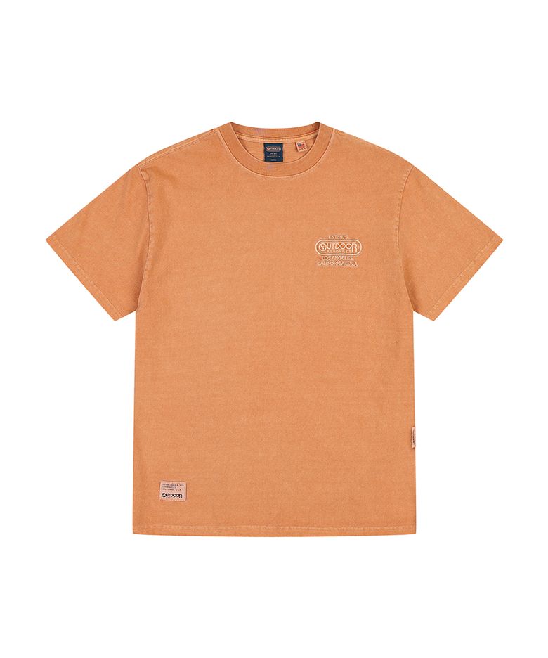 BASIC PIGMENT DYED T-SHIRT (ORANGE)