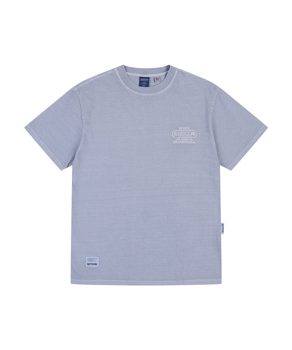 아웃도어 프로덕츠(OUTDOOR PRODUCTS) BASIC PIGMENT DYED T-SHIRT (BLUE)