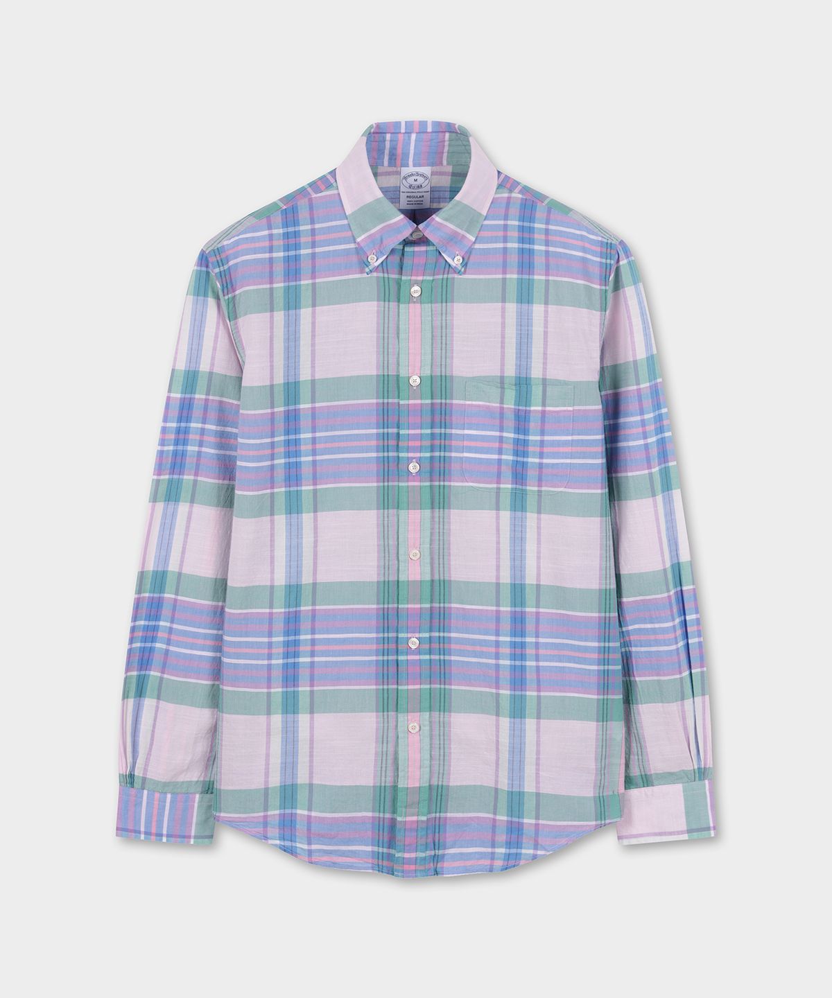 브룩스 브라더스(BROOKS BROTHERS) 마드라스 셔츠 (라벤더) (BBTHMM79097FM)