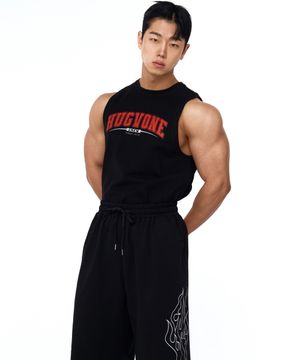 팀 로고 슬리브리스 2컬러