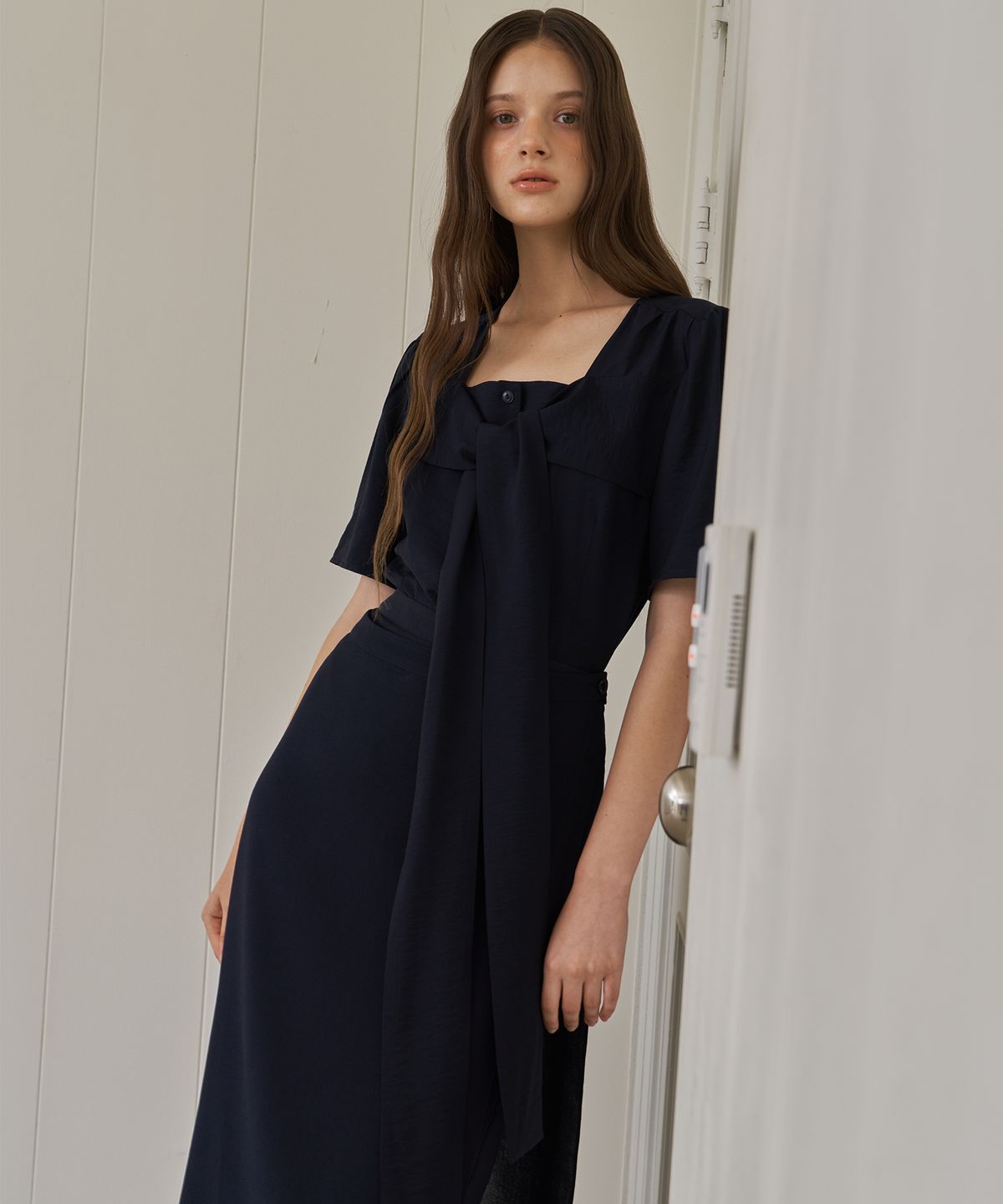 플로브(FLOVE) RIBBON BIG BLOUSE_NA