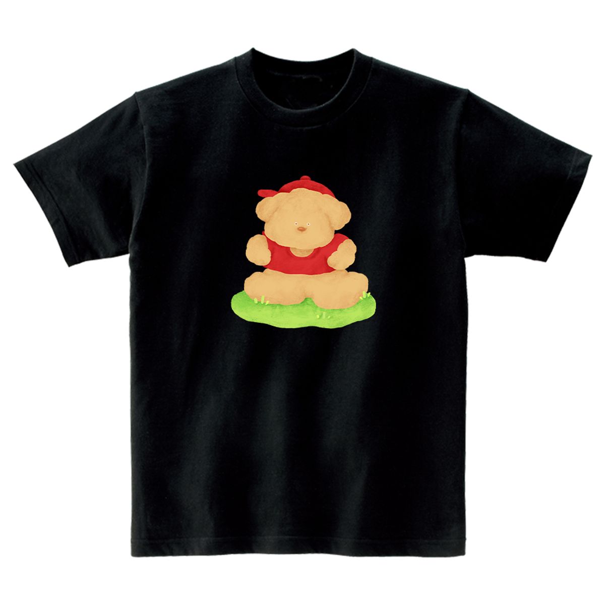 어썸어스(AWESOMEUS) Dog with a red hat T-SHIRTS_4COLOR