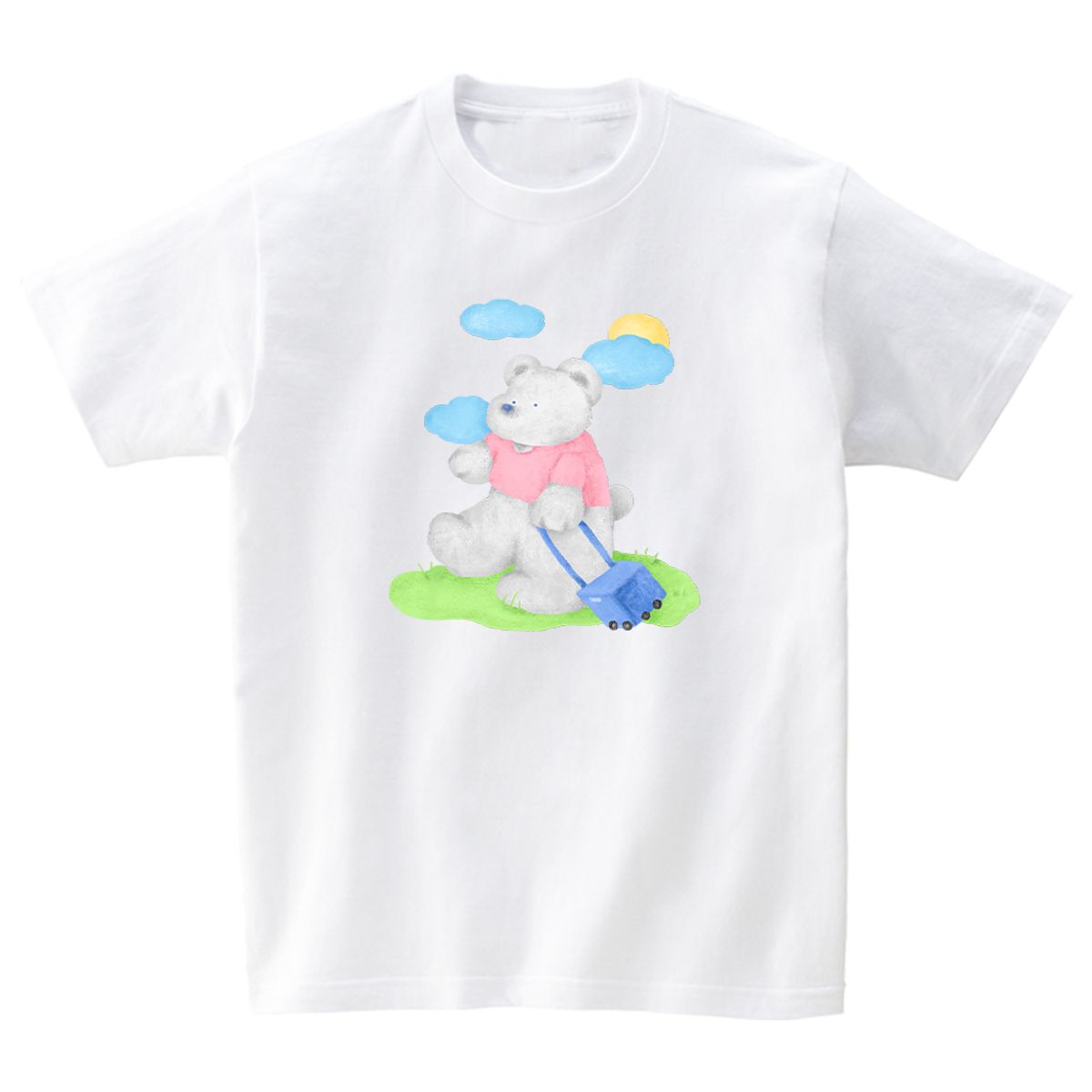 어썸어스(AWESOMEUS) Picnic bear T-SHIRTS_4COLOR