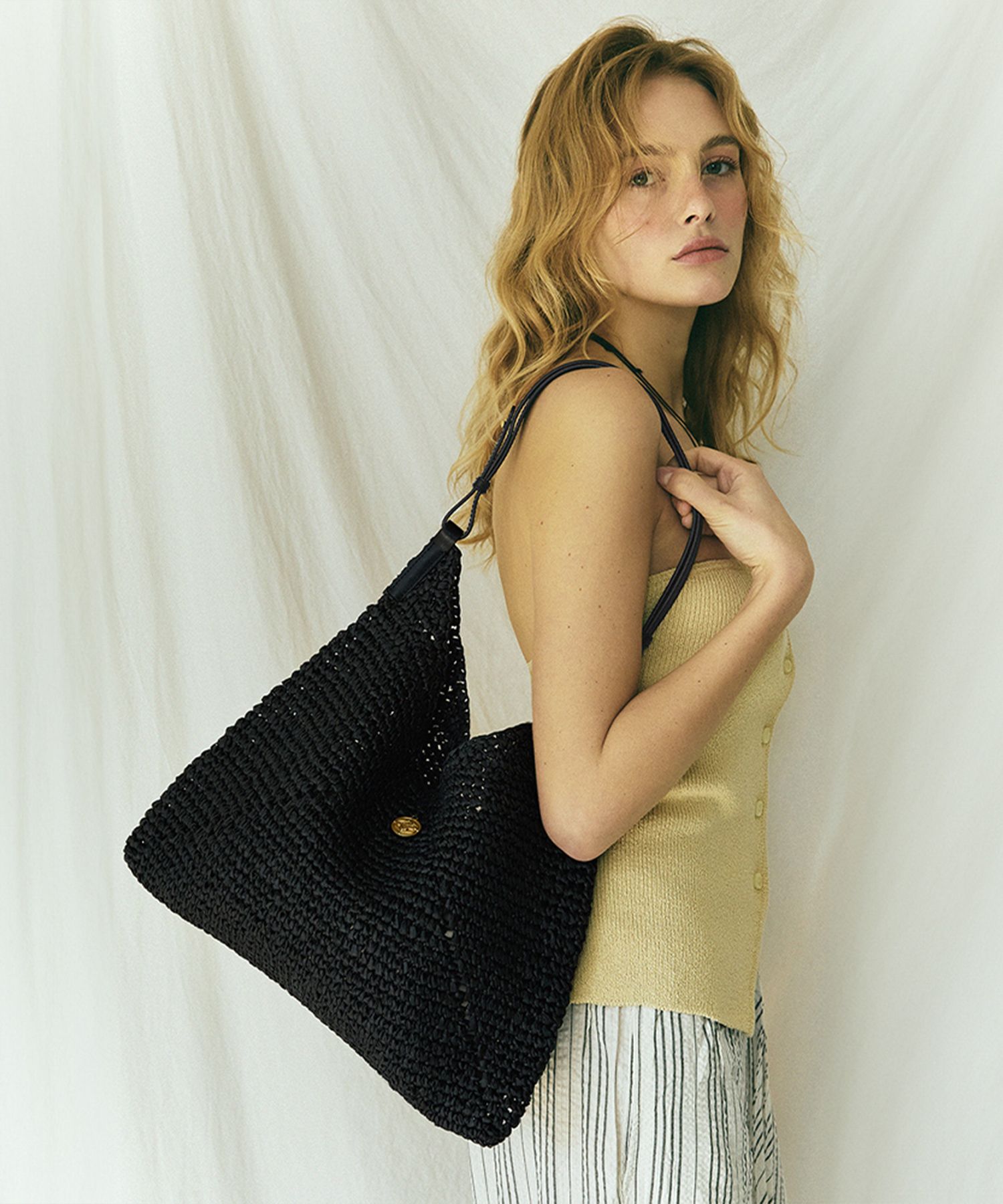 ORYANY ■ [25SS] Raffia Triangle Shoulder ショルダーバッグ 470374959eb64ee9da8e8da4dc8356