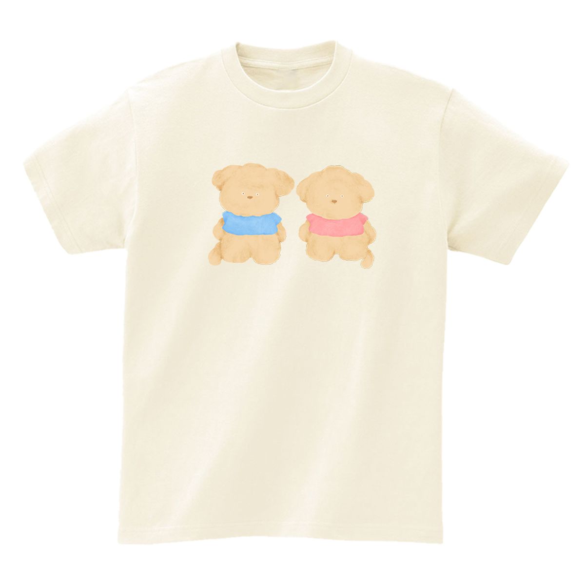 어썸어스(AWESOMEUS) Twin puppy T-SHIRTS_4COLOR
