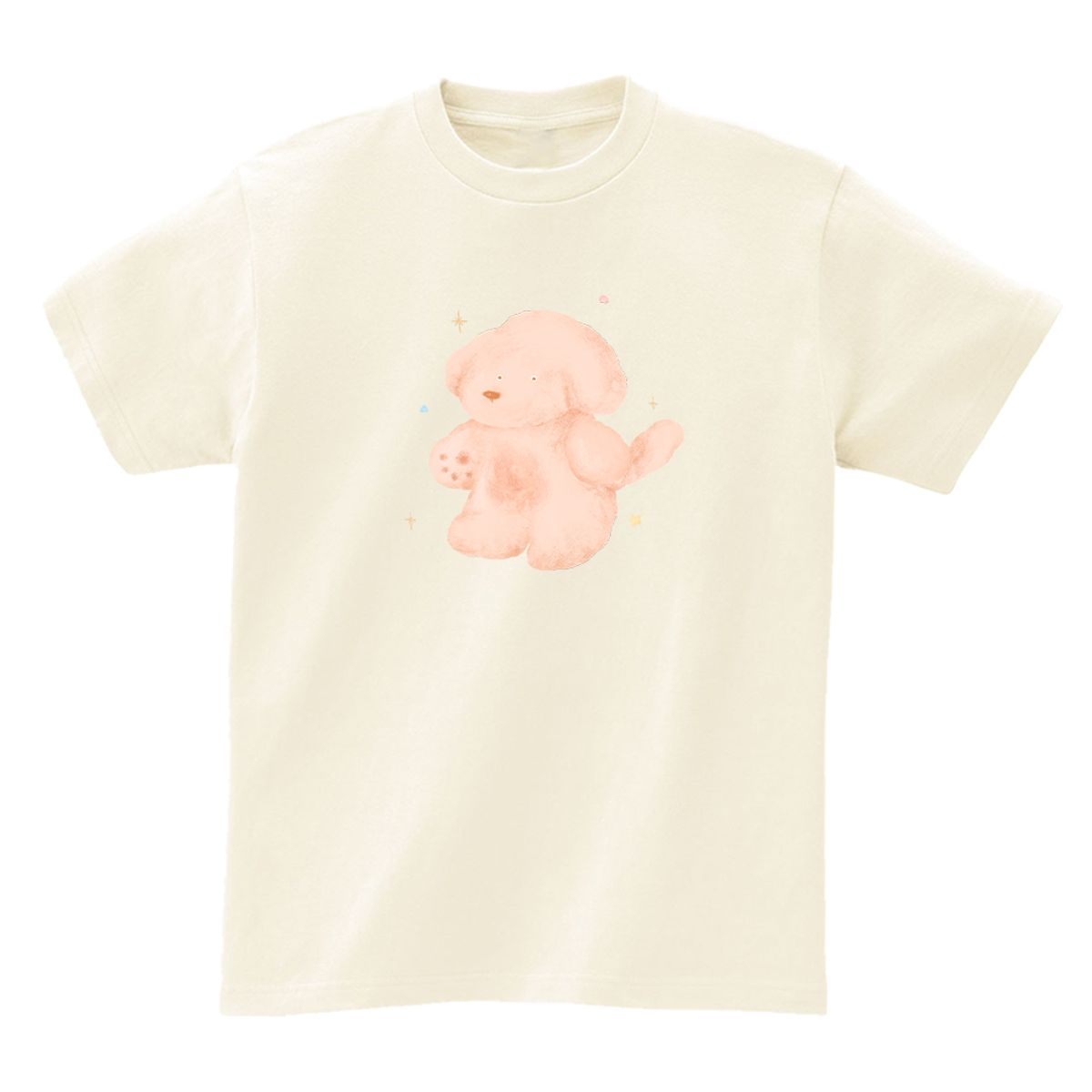 어썸어스(AWESOMEUS) Twinkle pink puppy T-SHIRTS_4COLOR