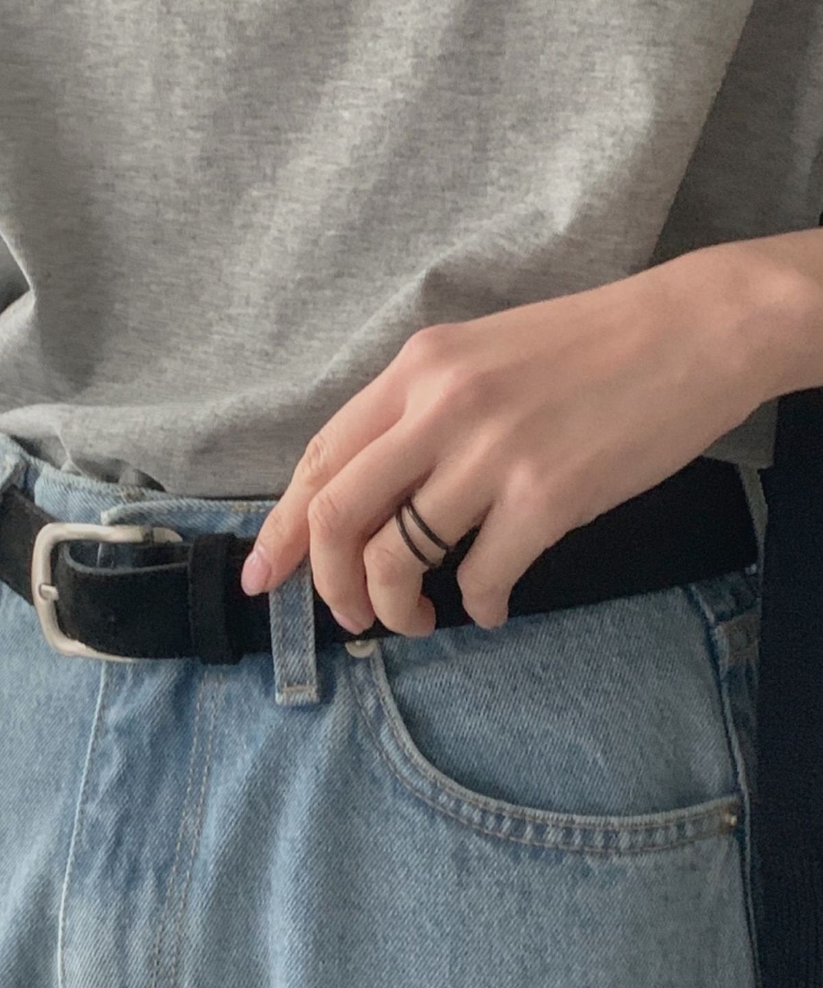 바라두(BARADU) [BARADU 925] Black modern ring