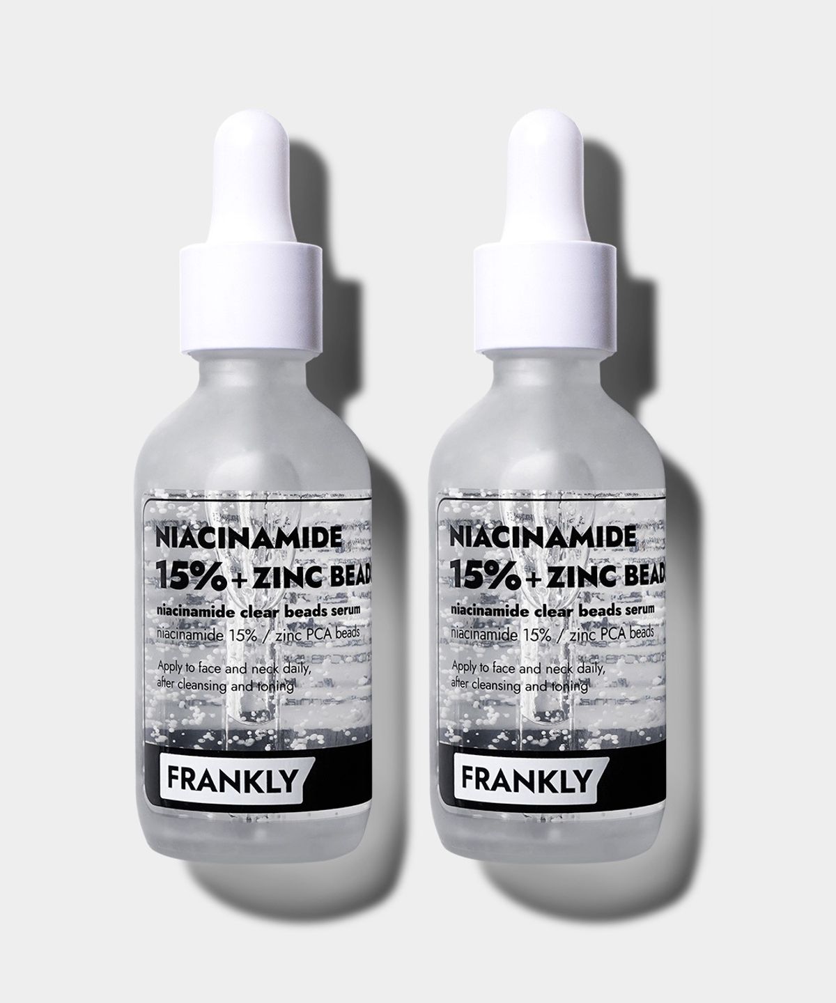 프랭클리(FRANKLY) 나이아신아마이드15% 징크 비즈 트러블케어세럼 60ml+60ml
