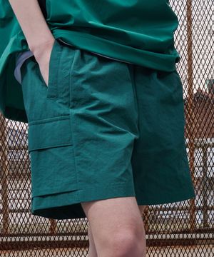 풋볼 시그니쳐 포켓 나일론 숏팬츠 그린 GA5661 GN