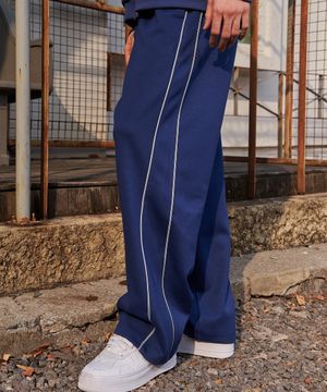 사이드라인 와이드 트랙 팬츠 블루 GA5550 BL