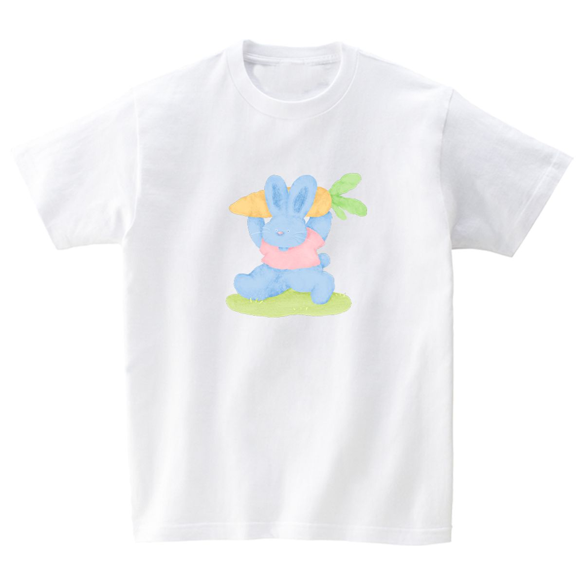 어썸어스(AWESOMEUS) Rabbit holding a carrot T-SHIRTS_4COLOR