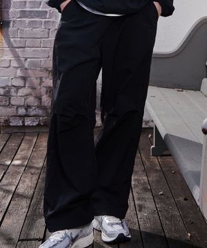 나일론 스트링 밴딩 팬츠 블랙 GA5551 BK